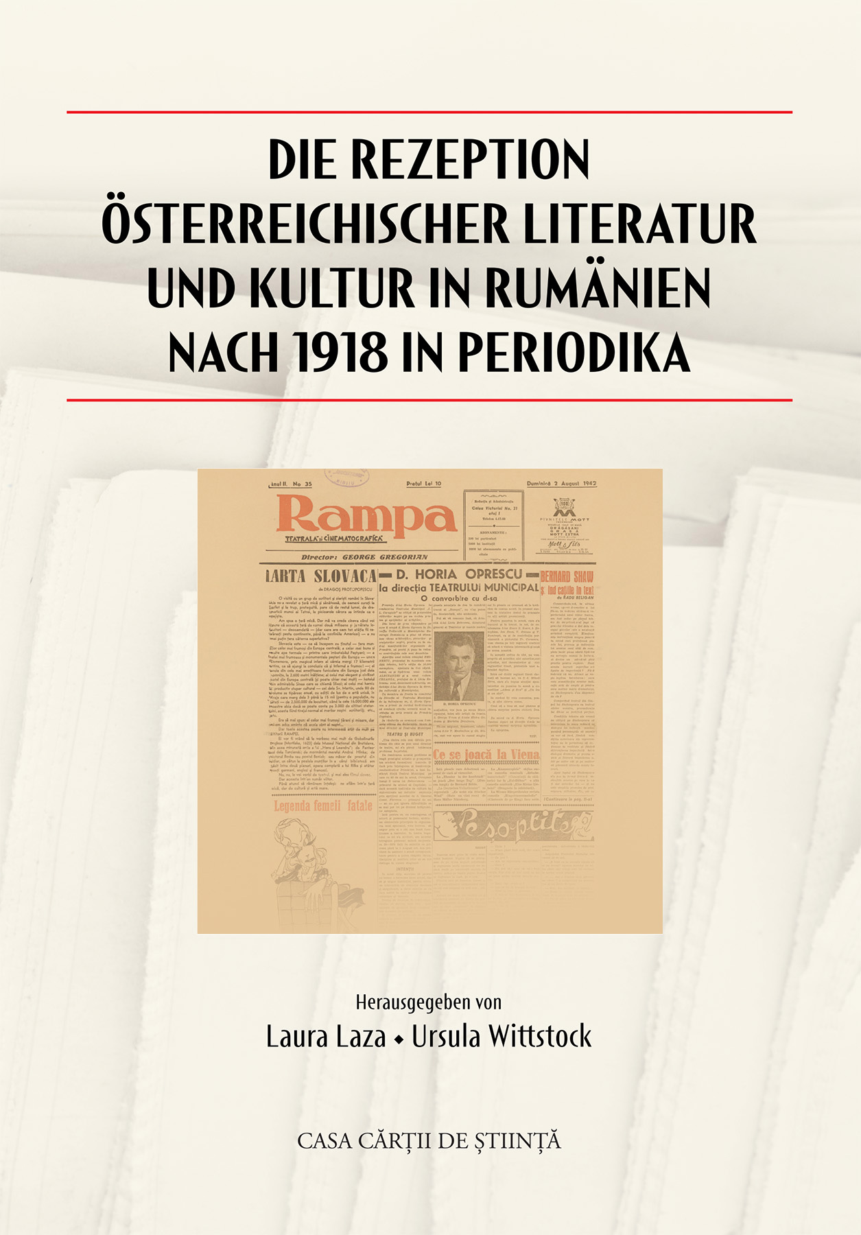 Die Rezeption österreichischer Literatur und Kultur in Rumänien nach 1918 in Periodika